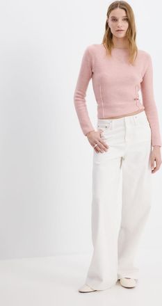 Mango Pullover maglia cuciture rosa - Donna - XXS - MANGO