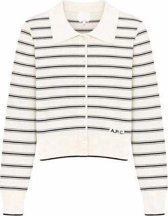A.P.C. Strickjacke mit Polokragen