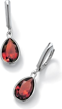 Palm Beach Jewelry Birthstone.925 Sterling Silver Drop Earrings