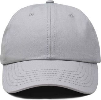 Dalix Classic Cotton Dad Cap in Gray at Nordstrom