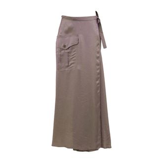 Aspesi Maxi Skirts, female, Green, Size: XS Mod. 2245 Maxi Skirt