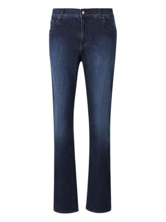 Richard J. Brown embroidered-pocket jeans - Blue