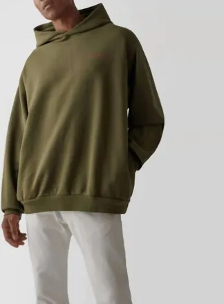 Marni Mens Swirl Logo Hoodie In Olive