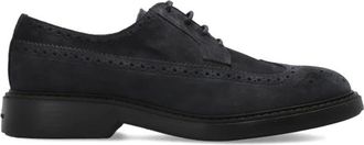 Hogan Bucature Derby - Heren - Veterschoenen - Blauw - 45 EU - Leer - Schoenen