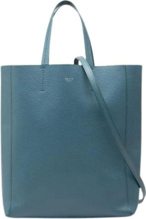 Celine Pre-owned Tote Bags, female, Blue, Size: ONE SIZE Pre-owned Vertical Cabas