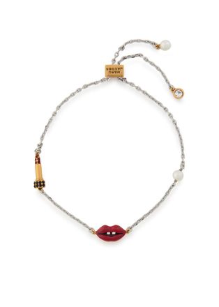 Marc Jacobs The Lips Enamelled Bracelet - Silver - One Size