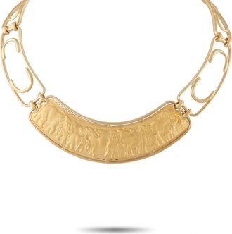 Carrera y Carrera 18K Yellow Gold Elephant Necklace CA19-061926