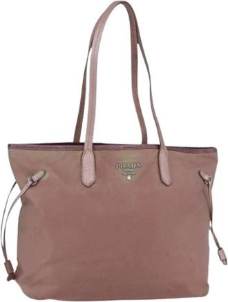 Prada Pre-owned Vintage Tote - Dames - Vintage Shopper - Roze - ONE Size - Nylon - Vintage