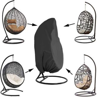 OEM Funda Para Silla Colgante, Funda Impermeable Para Silla Colgante De Rat&aacute;n De Jard&iacute;n, Funda Protectora Para Silla Tipo Huevo, Resistente Al Agua Y Al P