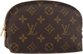 Louis Vuitton Pre-owned Canvas Pouch - Dames - Vintage Mini Tas - Bruin - ONE Size - Vintage