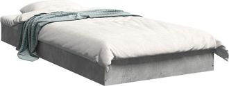 vidaXL Estructura De Cama De Suelo Gris Hormig&oacute;n 80 X 200 Cm Vidaxl