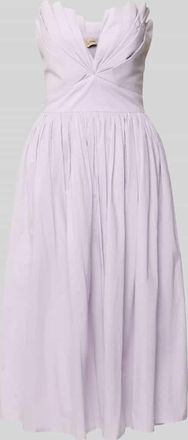 Lace & Beads Cocktailkleid im Off-Shoulder-Look in Flieder, Gr&ouml;&szlig;e XXL