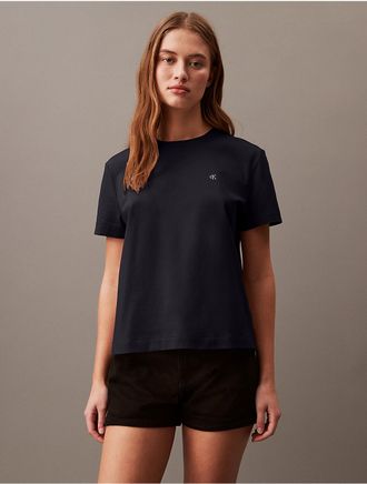Calvin Klein Jeans Calvin Klein Womens Monogram T-Shirt - Black - XS
