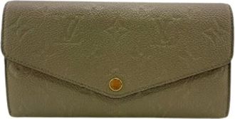 Louis Vuitton Pre-owned Wallets, female, Gray, Size: ONE SIZE Pre-owned Canvas Wallet