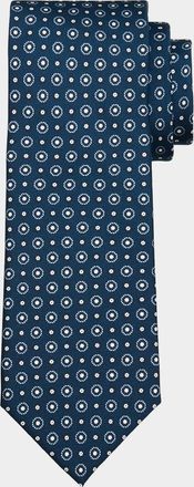 Brioni Men & apos;s Micro-Medallion Silk Tie