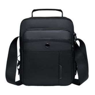 Generic Compatible For Men Bags Handbag Nylon Crossbody(Black)