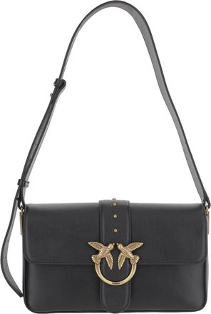 Pinko Leather Shoulder Bag With Logo
