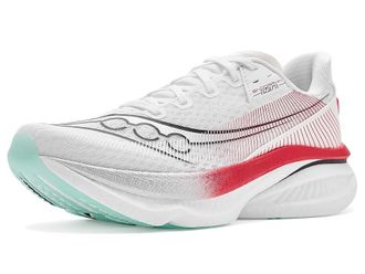 Saucony Endorphin Azura Mens Shoes White/Salsa : 10.5 D - Medium, Leather