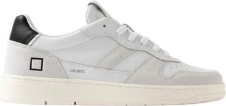 D.A.T.E. Court 2.0 Basic - Heren - Sneakers - Wit - 46 EU - Katoen - Schoenen