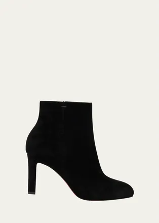 Christian Louboutin 85mm Fannylove Suede Booties