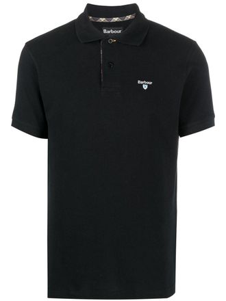 Barbour Polo con ricamo - Nero