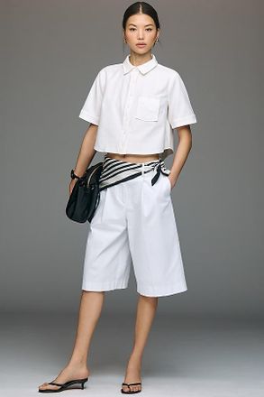 Maeve Pleated Scarf Shorts Pants