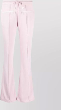 Courrèges INTERLOCK flared trousers with elasticated waistband and zippered pockets