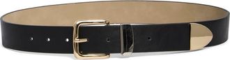 Steve Madden Ripple Faux Leather Belt in Black at Nordstrom Rack, Size X-Large