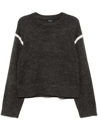 Tout à Coup Felpa con rifinitura a contrasto - Nero