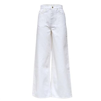 Ganni Wide Jeans - female - Ganni - Wide Jeans - White - W28 - Jeans