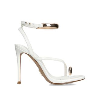 Steve Madden Womens Tia White Sandals - Size UK 6