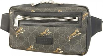 Gucci Pre-owned Belt Bags, female, Gray, Size: ONE SIZE Pre-owned Printed Belt Bag