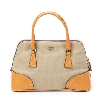Prada Small Cinghiale Canapa Dome Tote handtas