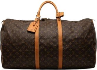 Louis Vuitton Pre-owned Weekend Bags, female, Brown, Size: ONE SIZE Pre-owned Keepall 60