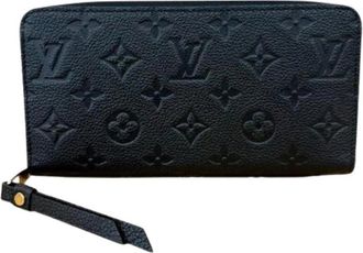 Louis Vuitton Pre-owned Long Wallet (bi-fold) - Dames - Vintage Accessoires - Zwart - ONE Size - Leer - Vintage