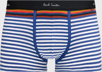Paul Smith Mens Bright Stripe Cotton-Stretch Trunks
