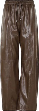 Isabelle Blanche Pantalones Palazzo de Pernera Ancha - Trousers - Mujer - Marr&oacute;n - XS