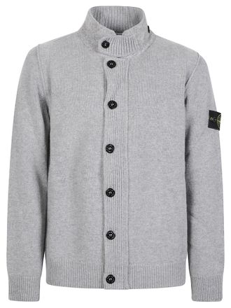 Stone Island RWS Ribbed Knit Virgin Wool-Blend Cardigan