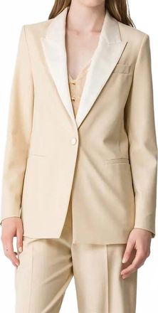 Forte_Forte Wool Blend Canvas Jacket In Honey
