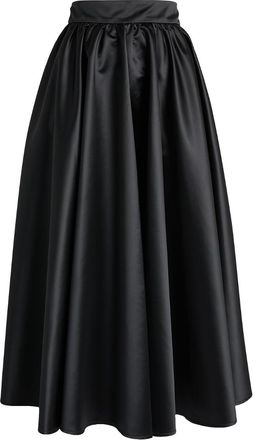 Patou Volume Satin Midi Skirt Size XL