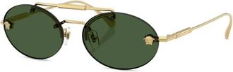 Versace Zonnebril - Dames - Zonnebrillen - Geel - 56 MM - Accessoires