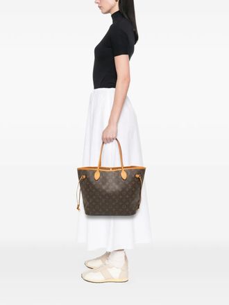 Louis Vuitton 2010 Monogram Neverfull MM tote bag - Marrone