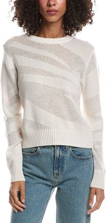 Brodie Mix Gauge Zebra 100% Cashmere Sweater