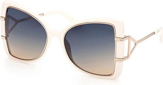 Guess GU7853 25W Womens Sunglasses White Size 58