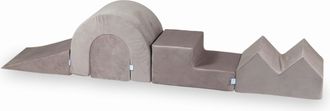 OEM Parque Infantil De Espuma Velvet Lila, 5 Piezas