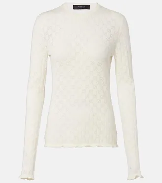 Gucci Top in misto cotone GG