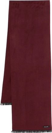 Remus Uomo Sciarpa con applicazione - Rosso