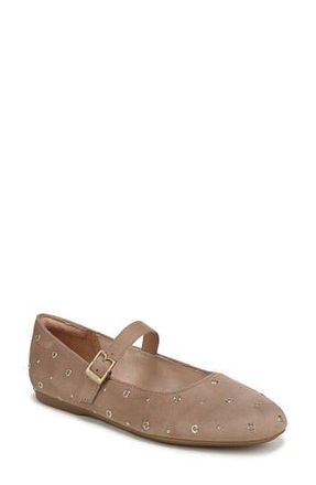 Dr. Scholls Wexley Studded Mary Jane Flat in Toasted Taupe Microfiber at Nordstrom Rack, Size 9.5