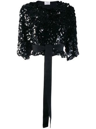 P.A.R.O.S.H. Cropped jas - Zwart