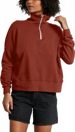 perfectwhitetee Maren Sweater In Burgundy